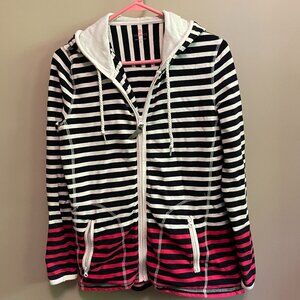 Talbots striped hoodie, small